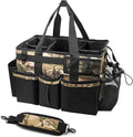 SCAVATA Wearable Cleaning Caddy Organizer with Handle & Shoulder Straps for Housekeepers, Under Sink & Car Cleaning Tool Organizer Bag with 4 Foldable Dividers (Camouflage) by Tidyyourlife