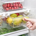 1Pack Refrigerator Organizer Bins Refrigerator Drawer Fridge Organizers | 1Pack Refrigerator Organizer Fridge Egg Drawer, Pull-out Fridge Storage Box Refrigerator Egg Drawer by Farochy