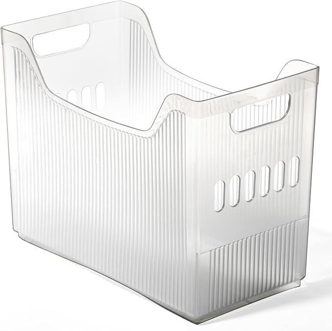 BINO | Plastic Storage Bins, Wide - 2 Pack | THE CANYON COLLECTION | Clear Storage Bins for Organization | Clear Containers for Pantry | Fridge & Freezer Organizer Bin | Cabinet & Pantry Organizers - Image 7