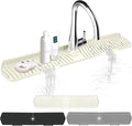 Kitchen Sink Splash Guard Gen2-30" x 6'' Silicone Sink Mat Splash Guard fit for Countertop, Bathroom,Farmhouse,RV by EBIGIC (off white) by EBIGIC