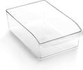 BINO | Plastic Storage Bins, Medium | THE CURVE COLLECTION | Multi-Use Organizer Bins | Storage Containers Kitchen, Pantry and Home Organization | Fridge Organizers | Pantry Organization and Storage by BINO
