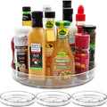 Amolliar Lazy Susan Organizer, 11" 4 Pack, Turntable Organizer for Cabinet | Lazy Susan for Fridge, Kitchen, Pantry Organizer and Storage, Rotating Tray, Spice Rack Condiment, Under Sink Organizer by Amolliar