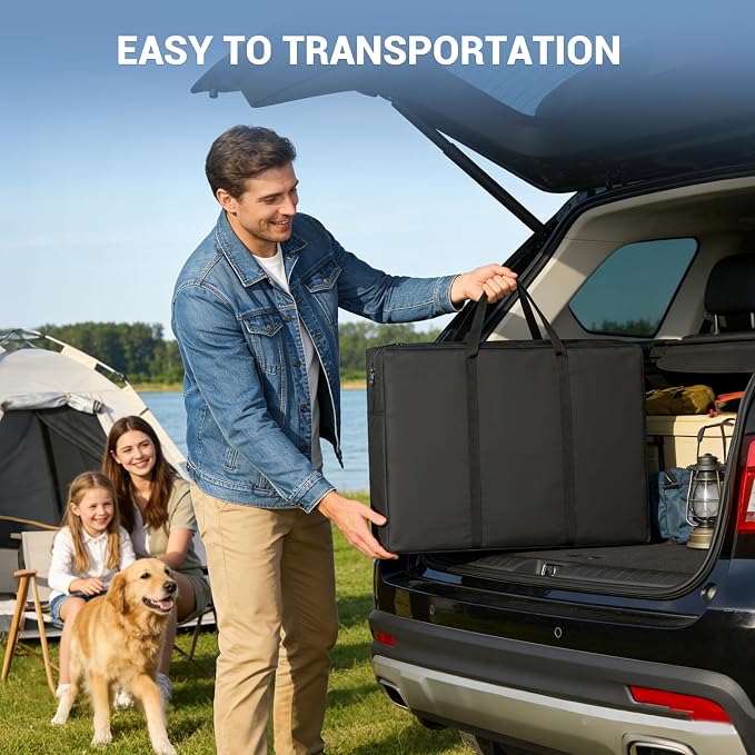 Folding Camping Kitchen Table Storage Bag for GCI-600D Table Bag | 600D Waterproof Cook Station Carry Bag for Folding Picnic/Camp Tables with Durable Zipper, 35 L x 6" W x 22" H - Image 6
