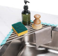Tomorotec Green Triangle Roll-Up Dish Drying Rack for Sink Corner - Small, Foldable, Stainless Steel, Multipurpose Kitchen Drainer Caddy, Trivet, Rustproof Organizer, Storage Shelf | BPA-Free Food-Grade Silicone Edges Foldable Waterproof Rustproof Heav... by Tomorotec