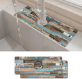 2PCS 15" X 5.5" Kitchen Sink Splash Guard Faucet Mat Wood Grain Super Absorbent Fast Drying Faucet Guard & Draining Mat Sink Splash Guard Behind Faucet for Kitchen, Bathroom by Unknown