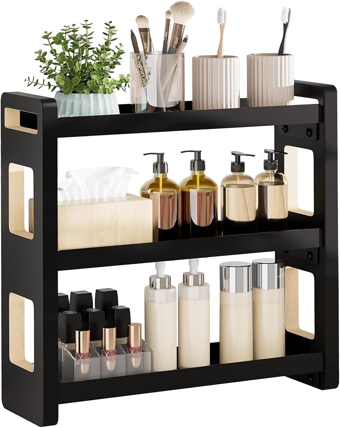 Bathroom Counter Organizer, Bathroom Sink Organizer, Vanity Shelf | Bathroom Organizers and Storage, Bathroom Countertop Organizer, Counter Shelf, Cologne Stand, Perfume Stand, Bathroom Decor by UJQSUN