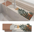 2PCS 24" X 5.5" Kitchen Sink Splash Guard Faucet Mat Boho Super Absorbent Fast Drying Faucet Guard & Draining Mat Sink Splash Guard Behind Faucet for Kitchen, Bathroom by Unknown