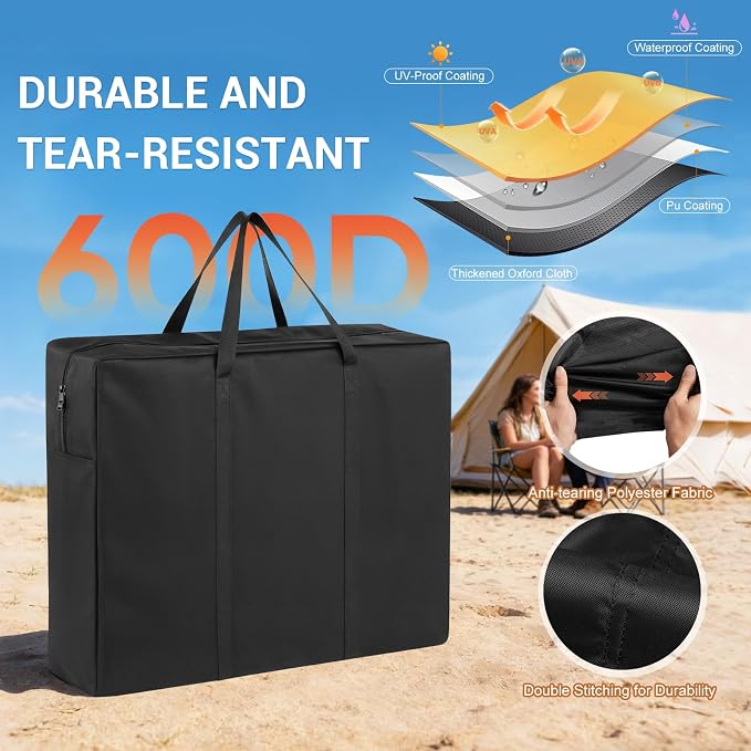 Folding Table Storage Bag 49x4.5x30in 600D Waterproof - Image 4