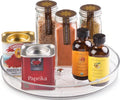 iDesign 9-Inch Lazy Susan Organizer | Small Turntable, For Cabinet or Pantry, Clear by iDesign