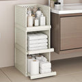 Bathroom Shelf, 3pcs Storage Drawers Organiser, 24.2" Stackable Cabinet | Large Organizer Boxes for Bedroom, Bathroom, Living Room, Kitchen, Office, Entrance, 12.8" wide by ZHYOCOGY