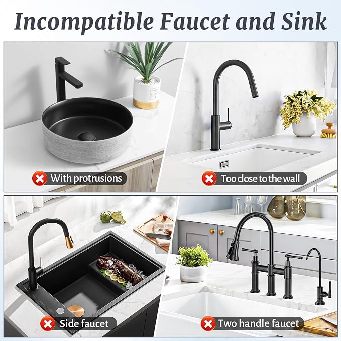 PoYang 14.6 Inch Faucet Mat for Kitchen Sink Splash Guard, Silicone, Grey | Sink Protectors with 7° Slope for Smooth Drainage, Snap Button Holds It in Place, 90° Foldable & Cuttable Hole Fit Most Sinks - Image 4
