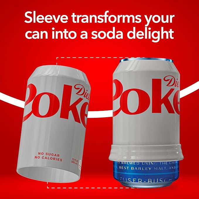 BeerSkin Silicone Can Covers 12 oz (355 ml) - Soda Can Cover - 3 Pk | Silver Diet, Reusable, Travel, Camping, Beach Days, Outdoor Parties, Fun Beverage Accessories, Gift for Outdoor Lovers - Image 5