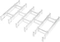 Vtopmart 2.36" Drawer Dividers with Expandable Inserts, 12.8"-22.3", 6 Pack | Adjustable Kitchen Drawer Organizer, Clear Organizer Separator for Flatware, Utensil, Cutlery, 6 Dividers with 10 Inserts by Vtopmart