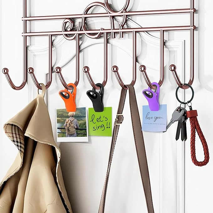 24 Pack Multicolor Chip Clips, Bag Clips for Food Storage | Magnetic Clips Heavy Duty with Airtight Seal Grip, Reusable for Kitchen Food, Snack, Refrigerator, Office, RV Accessories - Image 6