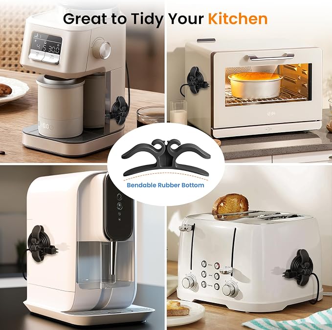 Cord Organizer for Appliances,Cord Wraps for Electrical Cords,6 Pack Stick- Winder for Kitchen Appliances, Compatible with Mixer, Coffee Maker, Blender, Air Fryer,Kitchen Appliance Cord Organizer - Image 5