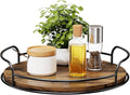 LAMU Lazy Susan Organizer, 12'' Lazy Susan Turntable for Cabinet, Table Top, Kitchen, Countertop, Bathroom, Pantry, Spice Organization, Wooden,1 Pack by YourHome-OrganizationHelper