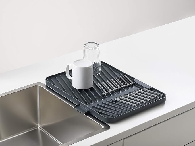 Joseph Joseph Flip-Up Drain Board with Foldable Dish Rack, One-size, Gray - Image 6