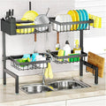 SNSLXH 4 Baskets 2-Tier Over The Sink Dish Drying Rack, 26.57"-35" | Large Dish Drying Rack for Kitchen, Extensible and Adjustable, Saving Kitchen Space by SNSLXH