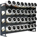 4 Tier Countertop Spice Rack Organizer for Kitchen Cabinet Pantry or Wall Mount, Matte Black (Jars Not Included) by Ardier