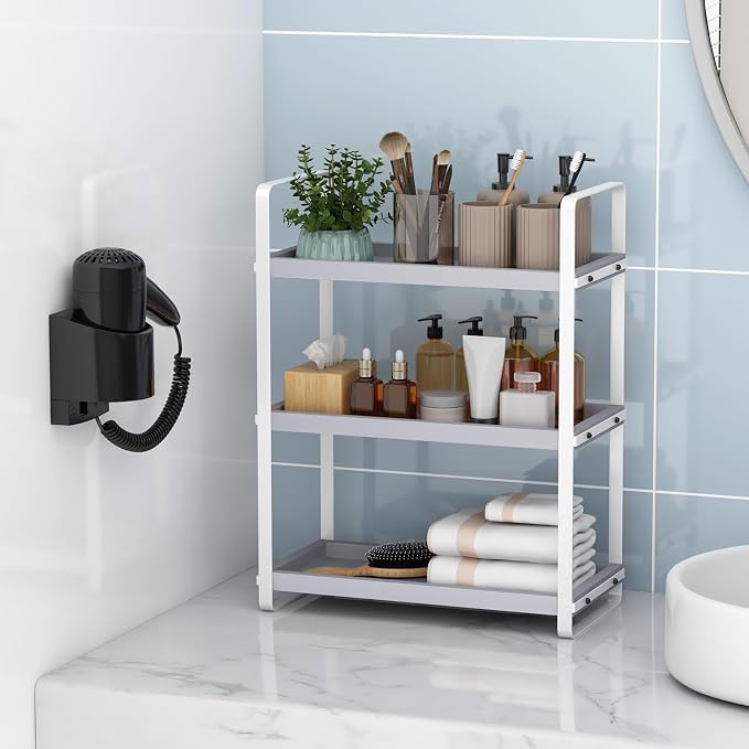 HNRLOY Bathroom Counter Organizer, Bathroom Counter Shelf, Makeup Organizer | Bathroom Countertop Organizer, Bathroom Sink Organizer, Perfume Organizer, Vanity Shelf, Bathroom Organization and Storage - Image 5