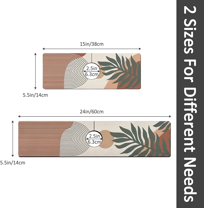 15" X 5.5" Kitchen Sink Splash Guard Faucet Mat Boho Super Absorbent Fast Drying Faucet Guard & Draining Mat Sink Splash Guard Behind Faucet for Kitchen, Bathroom - Image 7