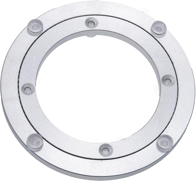 Aluminum Heavy Duty Lazy Susan Rotating Turntable Bearing Swivel Plate Hardware for Dining-Table (6 inch) by Dailydanny