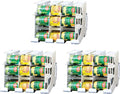 FIFO Can Tracker 3-Pack - 3-Tier Rotating Food Can Organizer for Pantry, Expandable Soda Can Storage for Kitchen, Holds 54 Cans of Food or Soda by FIFO