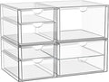 Stackable Storage Drawers, Acrylic Organizers,7 Drawers | Makeup Organizer, Bathroom Organizers and Storage, Plastic Bins for For Vanity, Undersink, Pantry by YFXCVSL