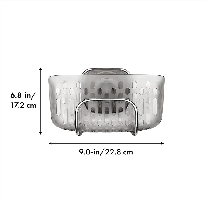 OXO Good Grips Stronghold Suction Sinkware Organizer, Sponge Holder | Sink Caddy, Suctions To Inside of Sink, Holds Sponges and Dish Cleaning Tools, Ideal for Keeping Counters Neat - Image 6