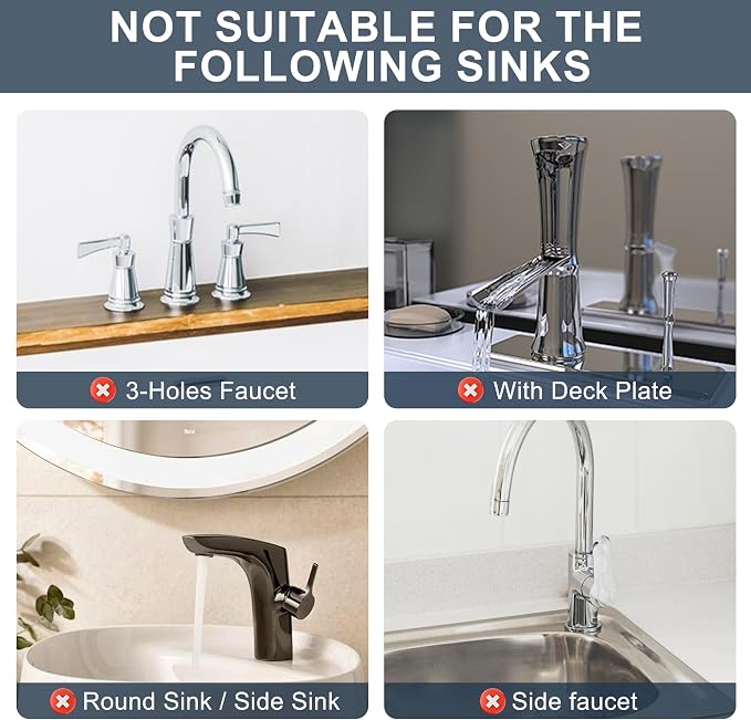 Kitchen Sink Splash Guard - Silicone Faucet Mat for Kitchen Sink Light Gray | Water catcher mat, Sink drain pad behind faucet, Sink rubber mat around faucet guard & draining mat, bathroom sink protector - Image 6