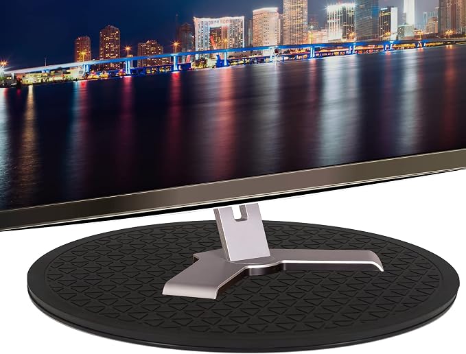 LapWorks 12-Inch Heavy-Duty Swivel Stand, Pack of 2 – 150lbs Capacity, Slim 0.8” Profile – Lazy Susan and Turntable for Monitors, Plants, Displays, and Crafts – Non-Slip Pad Included - Image 4
