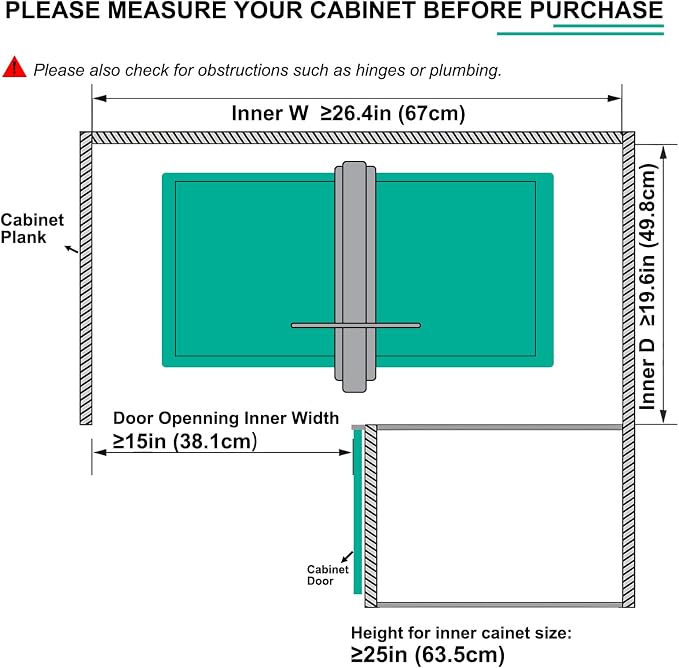 Blind Corner Cabinet Pull Out 2 Tier 4 Shelves Magic Corner Kitchen Cabinet Pull Out Shelf Organzier Soft Close Bottom Mount Min Opening 15in，Metal - Image 4