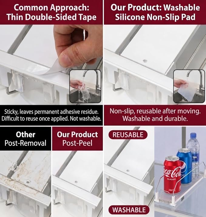 Canyave Self-Pushing Beverage Organizer for Fridge – Adjustable Spring Loaded Drink Dispenser & Soda Can Organizer – Clear Glide Rack Fits Cans, Bottles, Slim & Standard Sizes for Kitchen Pantry - Image 5