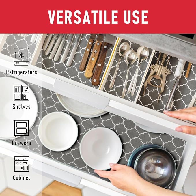 Cooyes 2 in 1 Refrigerator Liners & Fresh mats for Fridge Drawer and Glass Shelves, Absorbent Crisper Mats Washable, BPAfree Cloth Fridge Bin Liners-Keep Produce Fresh Longer - Image 6