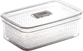 BINO | Produce Saver - 15.2 Cup/3.6L | Fridge Storage Containers for Fruits and Vegetables | Vegetable Storage with Adjustable Air Vent, Removable Basket | BPA-Free Fridge Organizers and Storage by BINO