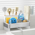 Nacial Kitchen Sink Organizer, Sink Caddy with Sponge & Tall Brush Holder | 304 Stainless Steel Kitchen Countertop Organizer with Double-Bar Towel Holder, Stores Sponge, Brush, Towel & Sink Essentials by NacialPromise-Consumersfirstalways