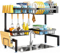 ARSTPEOE Large Over The Sink Dish Drying Rack 2 Tiers 4 Baskets | Fits All Sinks (from 26.57" to 35"), 2-Tier Adjustable SinkRack, Dishes Rack Kitchen Storage Organizer, Space Saving by ARSTPEOENeatChic