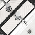 SpaceHacks Stone Faucet Mat for Kitchen Sink 15.7x4 in, White | Fast Drying Diatomite Stone Drying Mat, Water Splash Guard, Textured Drainage Sink Protector, Suits Bathroom&Kitchen Counter by SpaceHacks