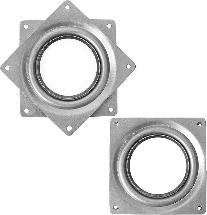 2 Pack 4" Lazy Susan Turntable 300 LBS pounds Steel Ball Bearing Rotating Tray Strong Sturdy Table Cabinet Low Profile by HSTECH