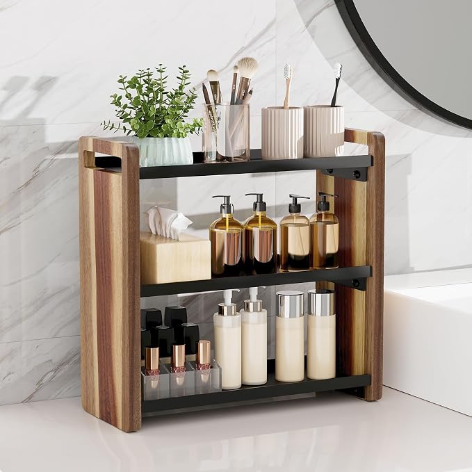 Bathroom Counter Organizer, Bathroom Sink Organizer, Vanity Shelf | Bathroom Organizers and Storage, Bathroom Countertop Organizer, Counter Shelf, Cologne Stand, Perfume Stand, Bathroom Decor - Image 2