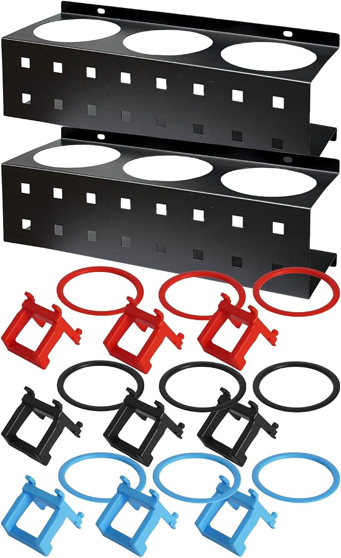 Spray Bottle Holder Rack Spray Can Organizer Storage Wall Mount 13“ - Image 2