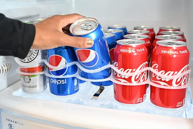 Fridge-Plus Drink Organizer for Refrigerator Storage - Soda Can Dispenser and Soda Can Organizer Rack for Bar Fridge (Pack of 1) - Image 6