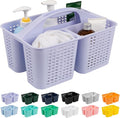 Tiawudi Portable Shower Caddy, Caddy Organizer with Handle, Plastic Shower Basket Hold Soap, Shampoo, Hair Supplies and Beauty Products, Cleaning Supplies Organizer for Home, Dorm, Shelf and Cabinet by Tiawudi