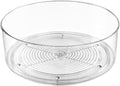 Refrigerator Lazy Susan, Round Clear Turntable Organizer, Lazy Susan | Lazy Susan Organizer, Plastic 360 Degree Rotating Lazy Susan for Fridge, Food Storage Container for Kitchen,1pcs by SlowSLog