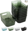 Tiawudi 8 Pack Plastic Storage Bins, Clear Pantry Organizers and Storage Containers, Multi-Use Organizer Bins for Kitchen, Bathroom, Office, Shelf, Fridge, Home Edit and Cabinet Organizers by Tiawudi