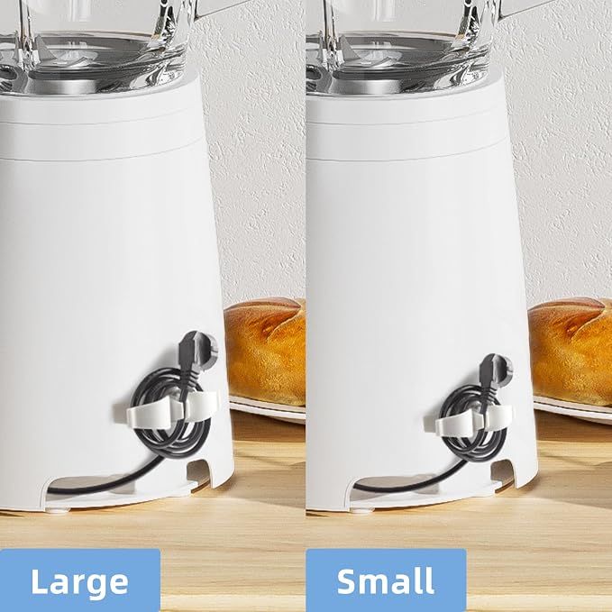 Lancord Cord Organizer for Appliances, 8 Pack Appliance Cord Organizer S&L | Upgraded Kitchen Appliance Cord Organizer Stick On Cord Wrap Cord Holder for Appliances Mixer, Coffee Maker, Pressure Cooker - Image 5