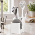 Silicone Sink Caddy – Sponge Dish Brush Holder for Kitchen Sink | Kitchen Sink Organizer, Sink Brush Holder, Sink Sponge Holder for Scrub Daddy, Scrub Mommy, Sponge & Kitchen Brush Holder by Spacewiser