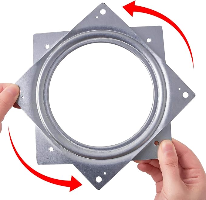 6" Lazy Susan Turntable 500 LBS pounds Steel Ball Bearing Rotating Tray Strong Sturdy Table Cabinet Low Profile - Image 3
