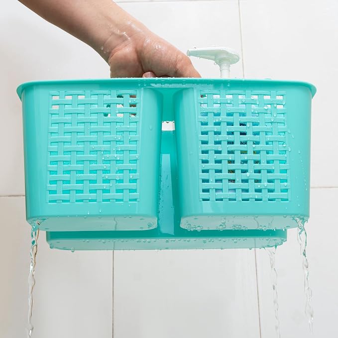 Tiawudi Portable Shower Caddy, Caddy Organizer with Handle, Plastic Shower Basket Hold Soap, Shampoo, Hair Supplies and Beauty Products, Cleaning Supplies Organizer for Home, Dorm, Shelf and Cabinet - Image 4