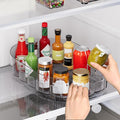 Lazy Susan Organizer for Refrigerator, 13" x 8.5" Clear Rectangular Fridge Organizer Turntable for Condiments, Spice Racks Organizer for Cabinet, Pantry & Kitchen Countertop(1 Piece) by Unknown